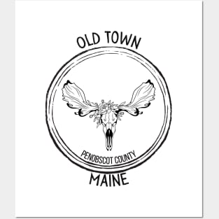 Old Town Maine Moose Posters and Art